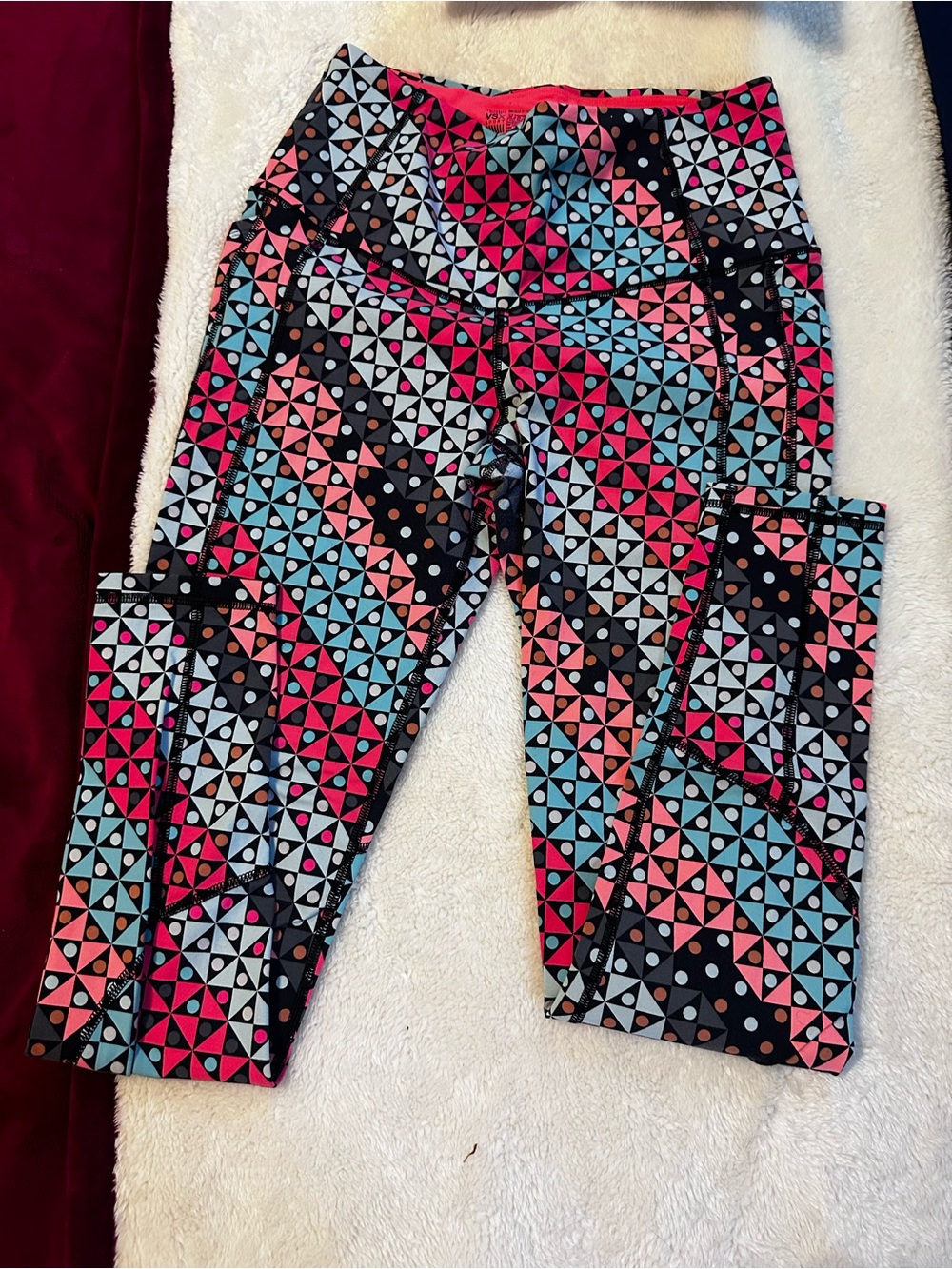Geometric Print Leggings - Multicolor